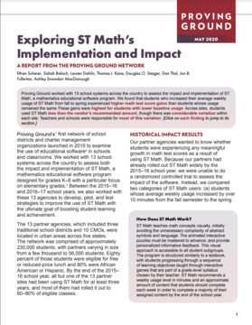 Exploring ST Math's Implementation and Impact